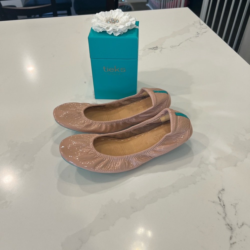 Tieks Blush Patent Leather Ballet Flats - Picture 10 of 10